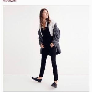 Madewell raw hem edition overalls black size M